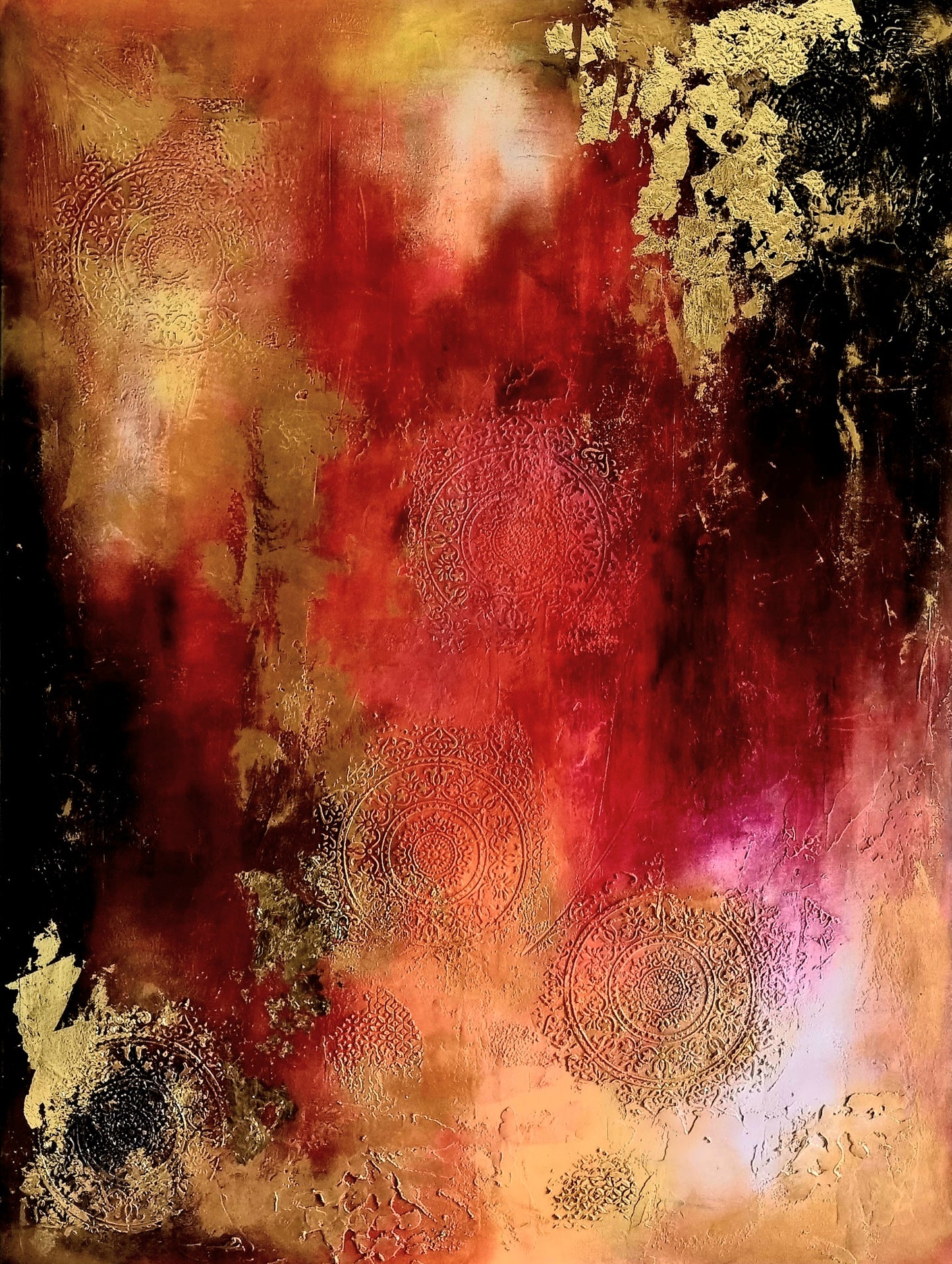Colours of Asia. Large canvas.
