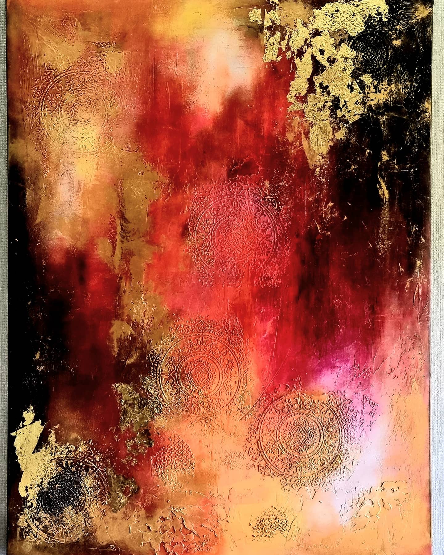 Colours of Asia. Large canvas.