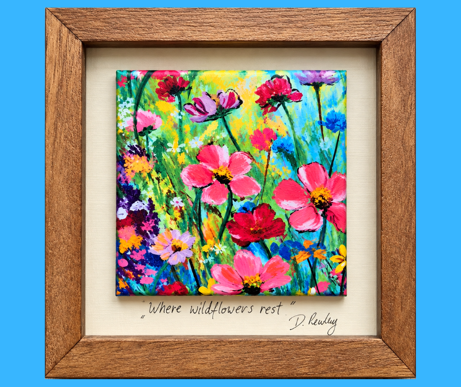 Tile Print in a Wooden Frame
